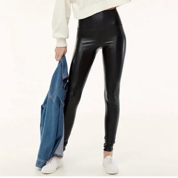 Aritzia Wilfred Faux Leather Legging High Waisted - Picture 2 of 5